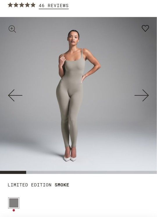 SKIMS "Square Neck Low Back Catsuit"