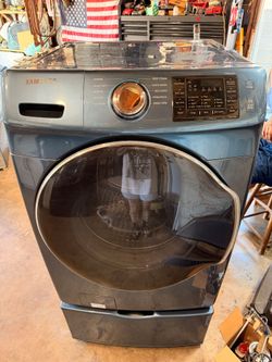 Samsung washer & dryer set/ Blue