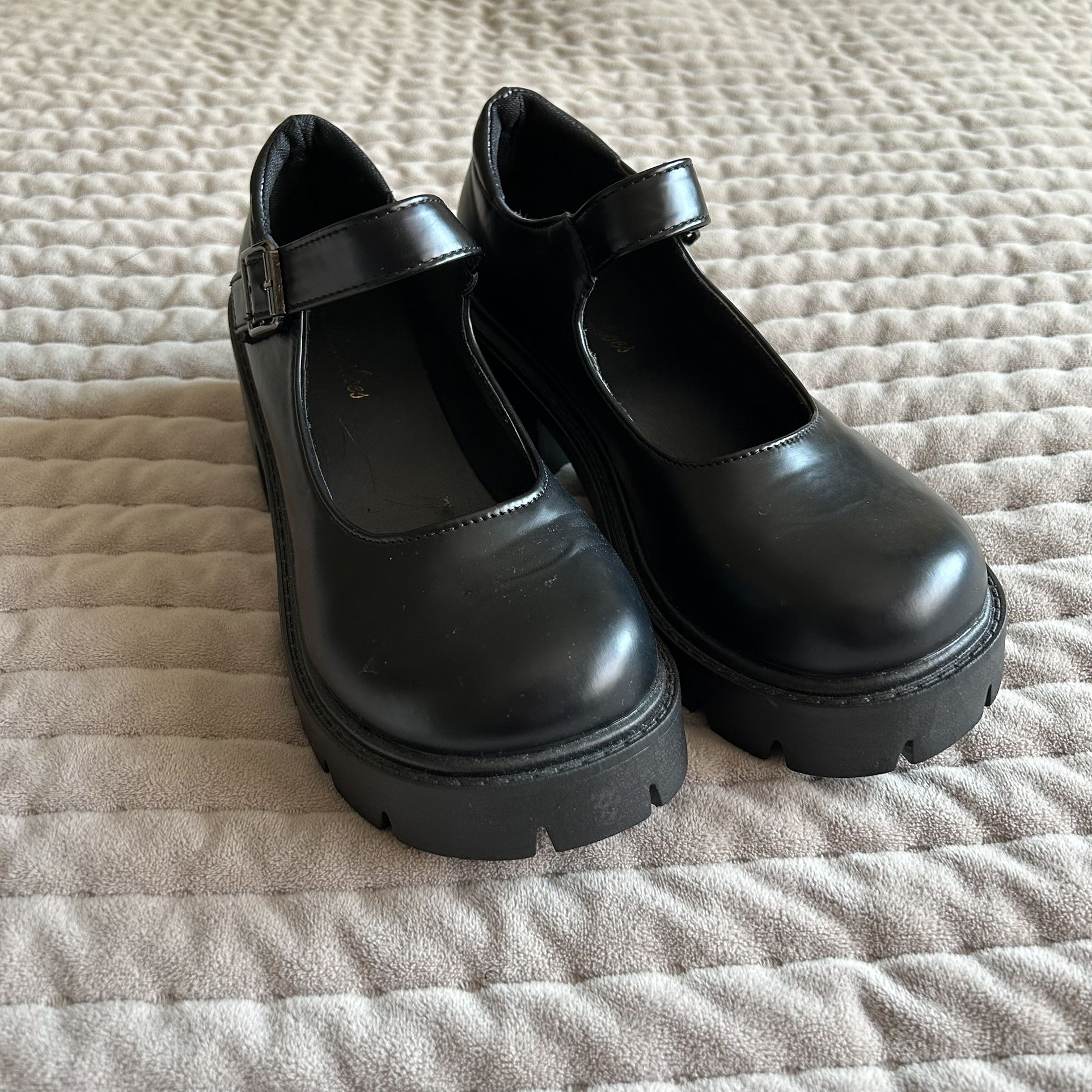 Women’s Platform Mary Janes – Black Size 7