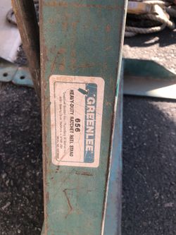 Greenlee #656 Ratchet Reel stand