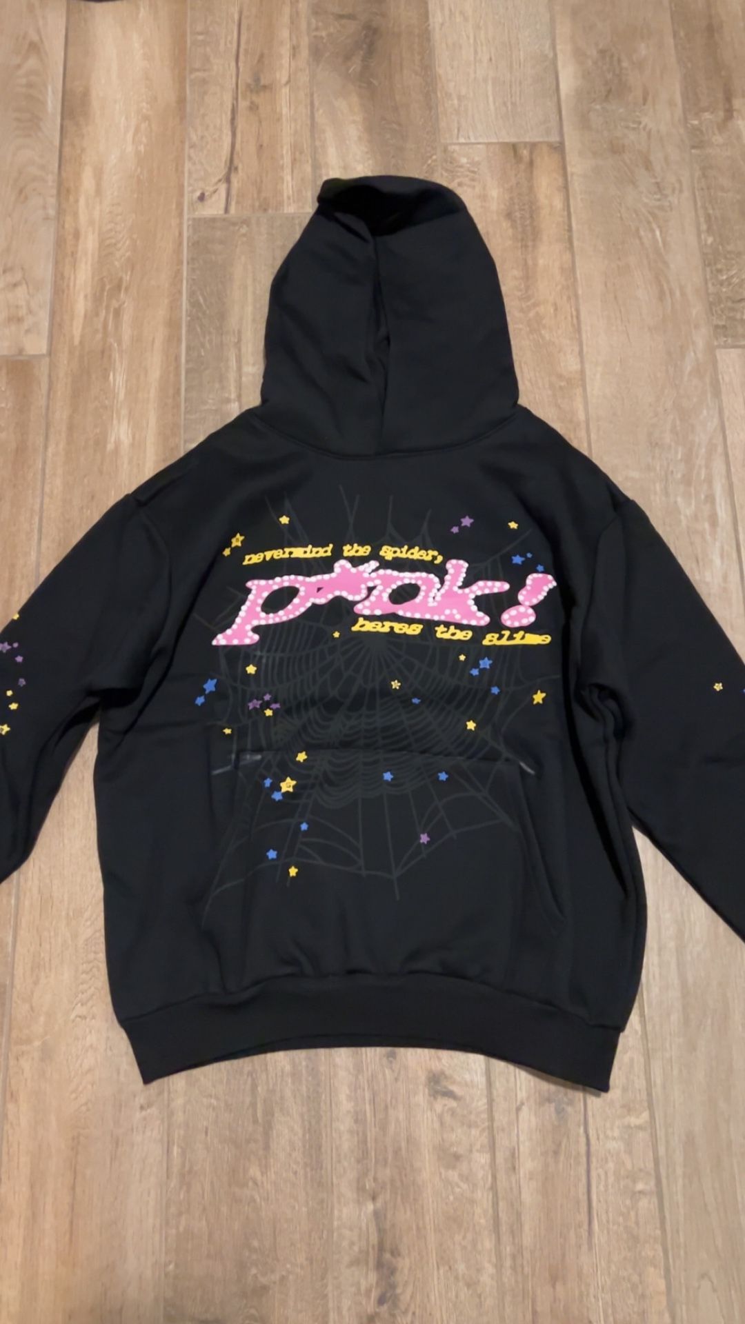 Large Sp5der Hoodie (pink!)