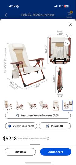 Glamping folding chairs new