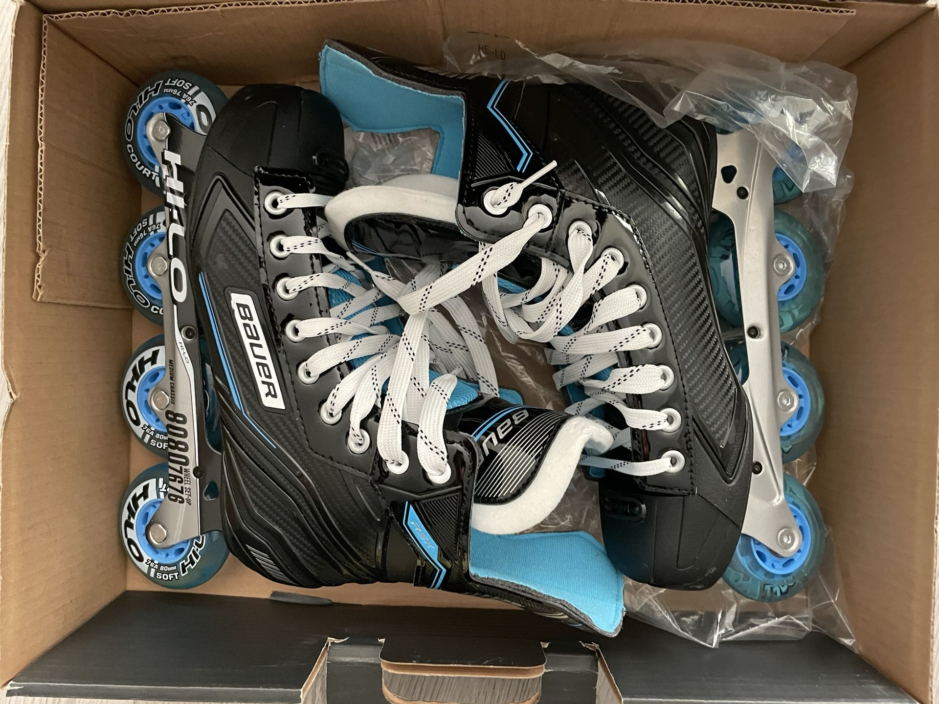 Men’s Bauer Black and Blue Roller Skates