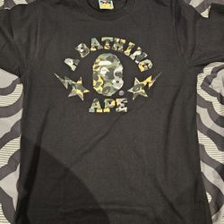 Bape 1st Camo Crazy College Tee Size Medium 