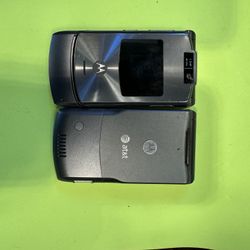 Two ☎️ AT&T Old School Razor Phones 💙❤️💗💙❤️‍🩹