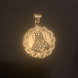 two sided jesus pendent 