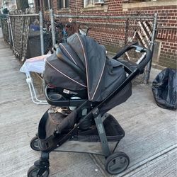 Baby Stroller Pink And Grey
