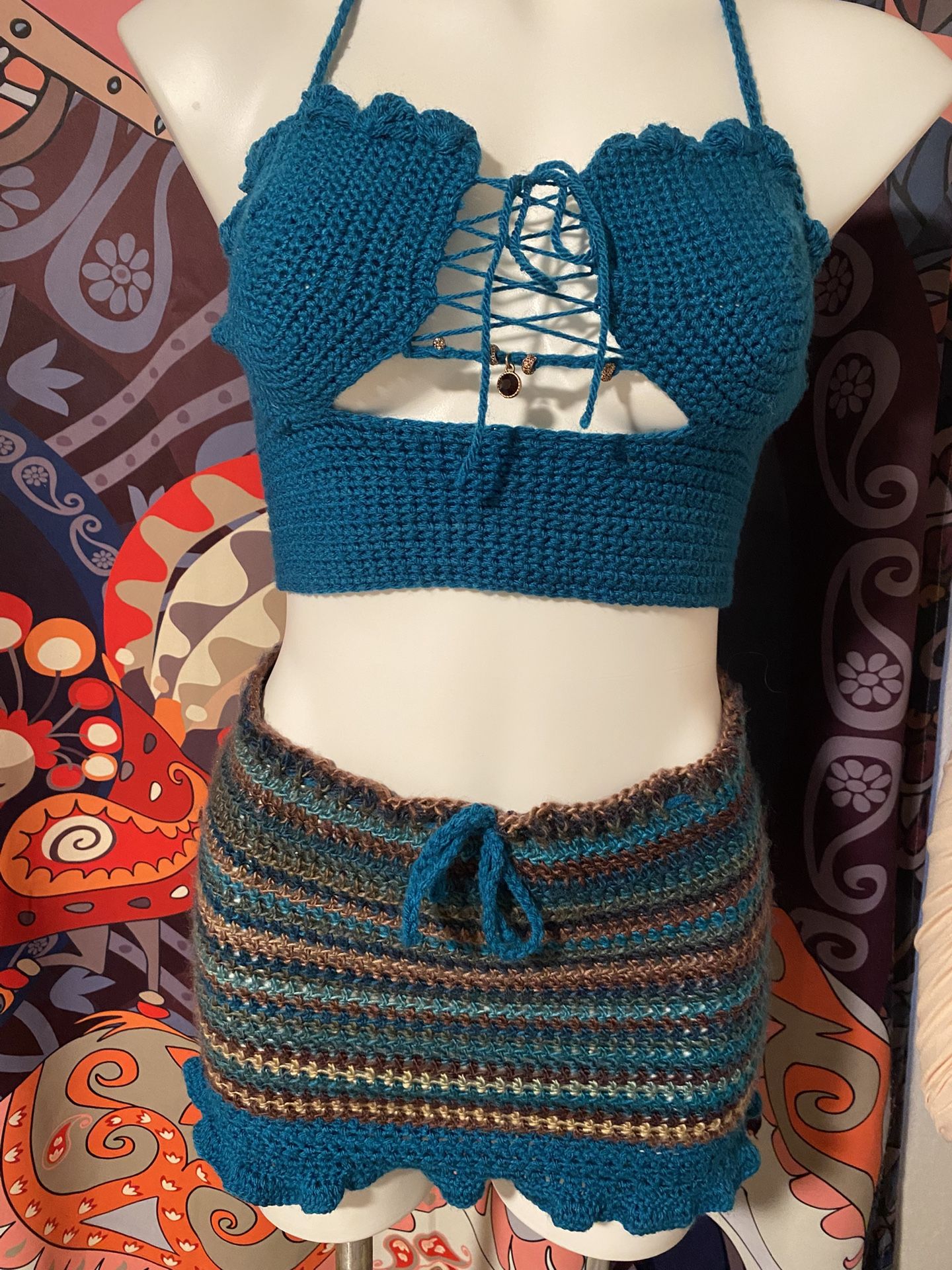 Crochet Skirt Set