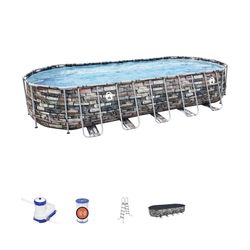 🤩Brand New Pool/ Piscina Nueva🤩 26ft Oval Coleman With Wifi  Filter