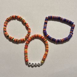 3 Clay bead bracelets!!