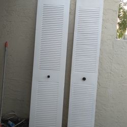 2 All  Metal Bi-fold  Doors -2 sizes-36 X 80 and 32 X 80