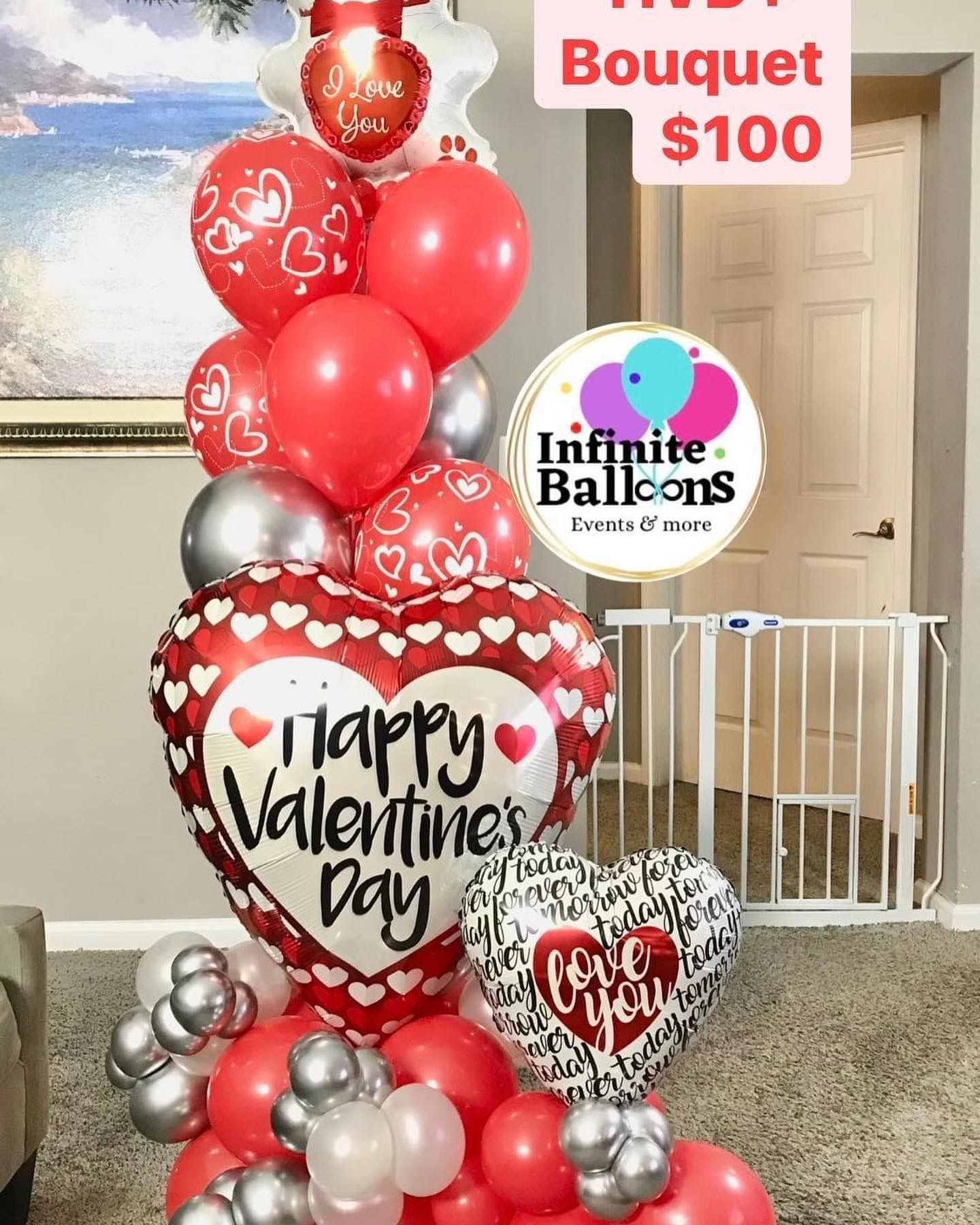 Valentines Balloon Bouquet