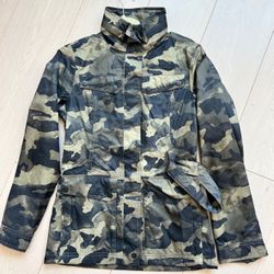 North Face Women’s Melina Rain Jacket Coat Windbreaker Camo w/Hood