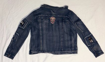 Rebel Vengeance Jean Jacket, Men's Large