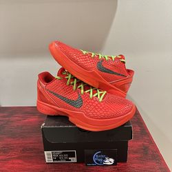 Reverse Grinch Kobe 6 Size 10.5