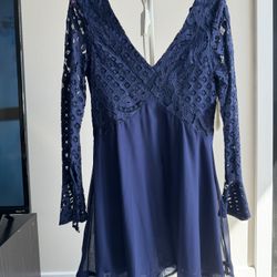 Navy Cocktail Party Dress. Brand New/never Used.