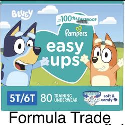 Easy Ups - Pull Ups- Training Underwear Size 5/6T