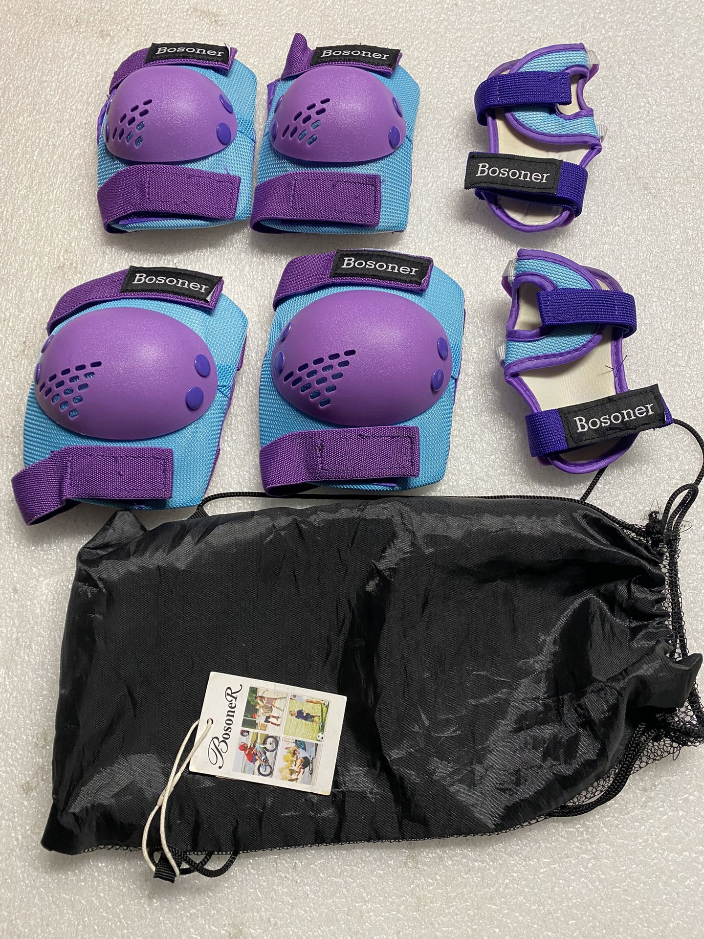 BOSONER Kids/Youth Knee Pad Elbow Pads For Roller Skates,Bike… Like New!