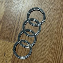 Audi emblem logo silver