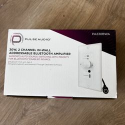 30W, 2 CHANNEL IN-WALL ADDRESSABLE BLUETOOTH AMPLIFIER