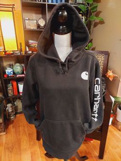Carhartt Iconic Clarksburg Black Knit Long sleeve Hoodie