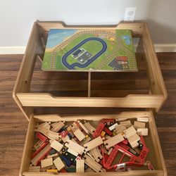 Train Play set Table W/ Storage Bin
