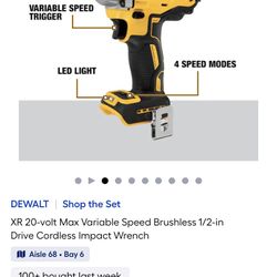 Wrench Impact 1/2 Dewalt 