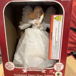 Beautiful LED Moving Wings Christmas Tree Topper 