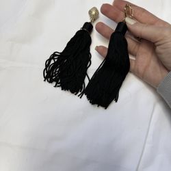 Black & Green Earrings