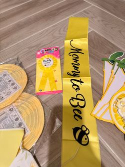 Assorted Honey/Lemon Theme Baby Shower Decor