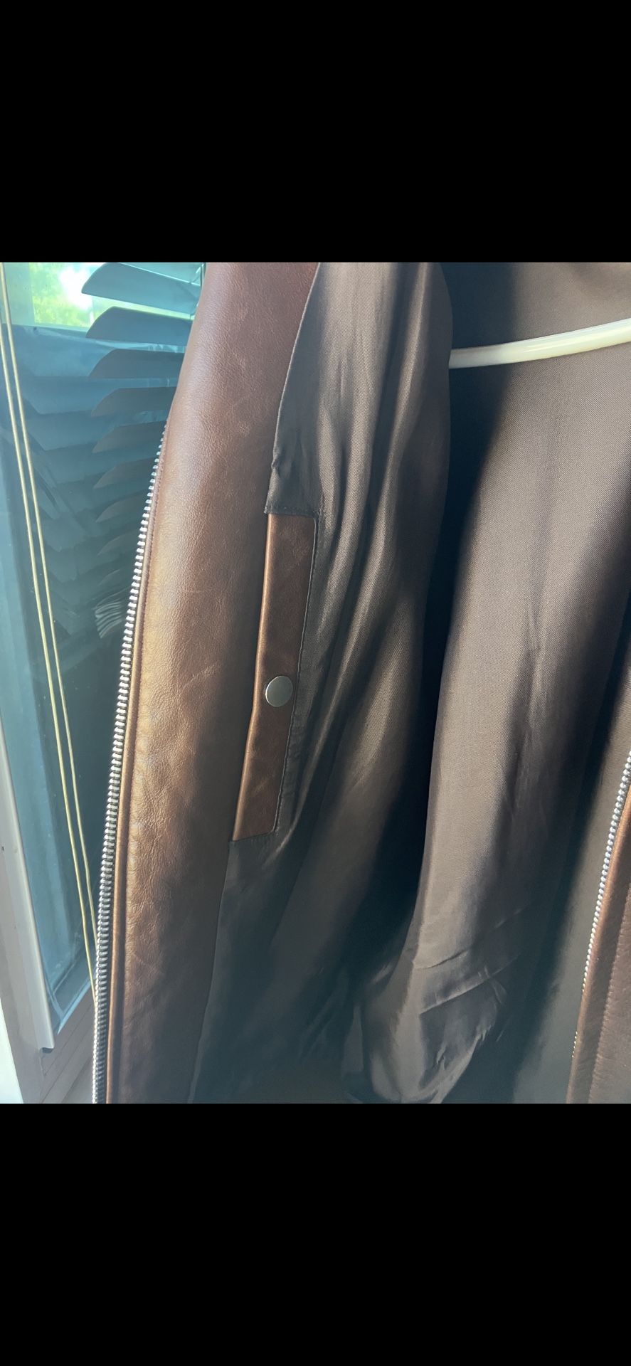 Leather Jacket Sandro Paris