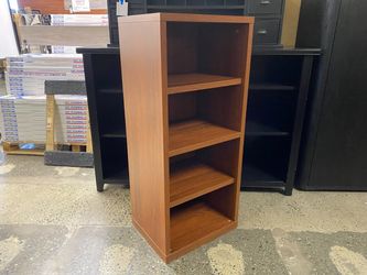 Brown 4-Shelf Small Bookcase