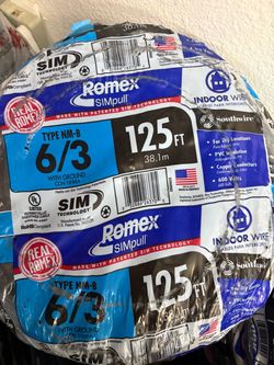 New Romex wire 6/3