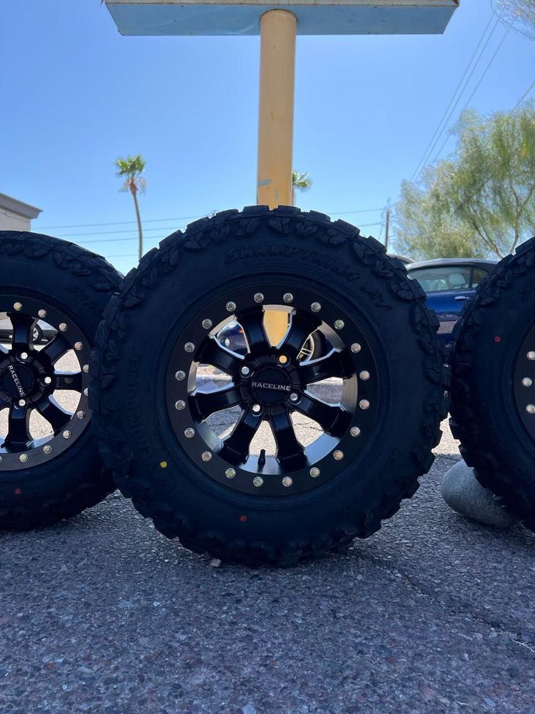 14x8 RZR RIMS AND TIRES 27/8.50/14