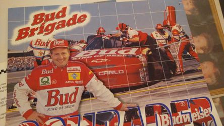 1995 Vintage Kenny Schrader Jumbo Hero.Card