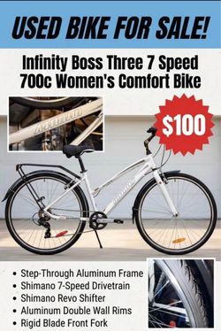 Infinity Boss Three 7 Speed 700c Women's Comfort Bike