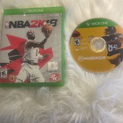 NBA2k18 /Madden  NFL19