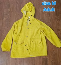 Yellow Raincoat - Size M Adult