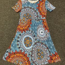 New womens size large super comfy rayon and spandex spring summer dress (similar to LuLaRoe) 
