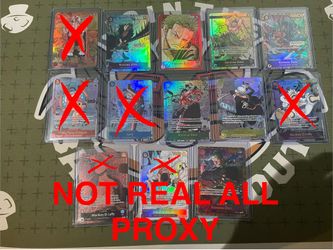 One Piece Proxy Cards *NOT REAL*
