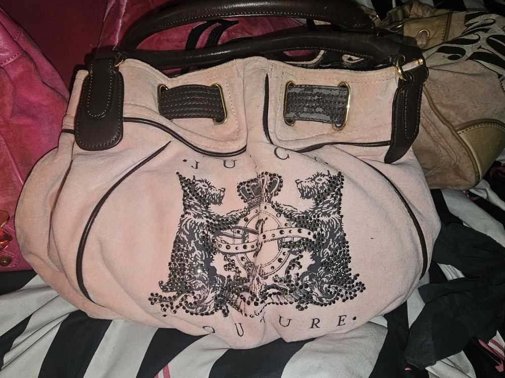 VINTAGE Y2K JUICY COUTURE BAG W COLOR CHANGING SWERVASKI CRYSTALS