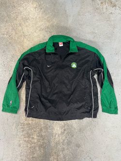 Nike Boston Celtics Vintage 90s Track Jacket Black Green XL NBA