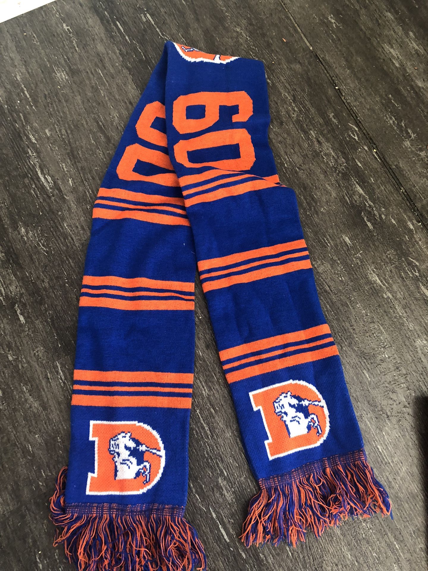 Denver Broncos Winter Knit Scarf