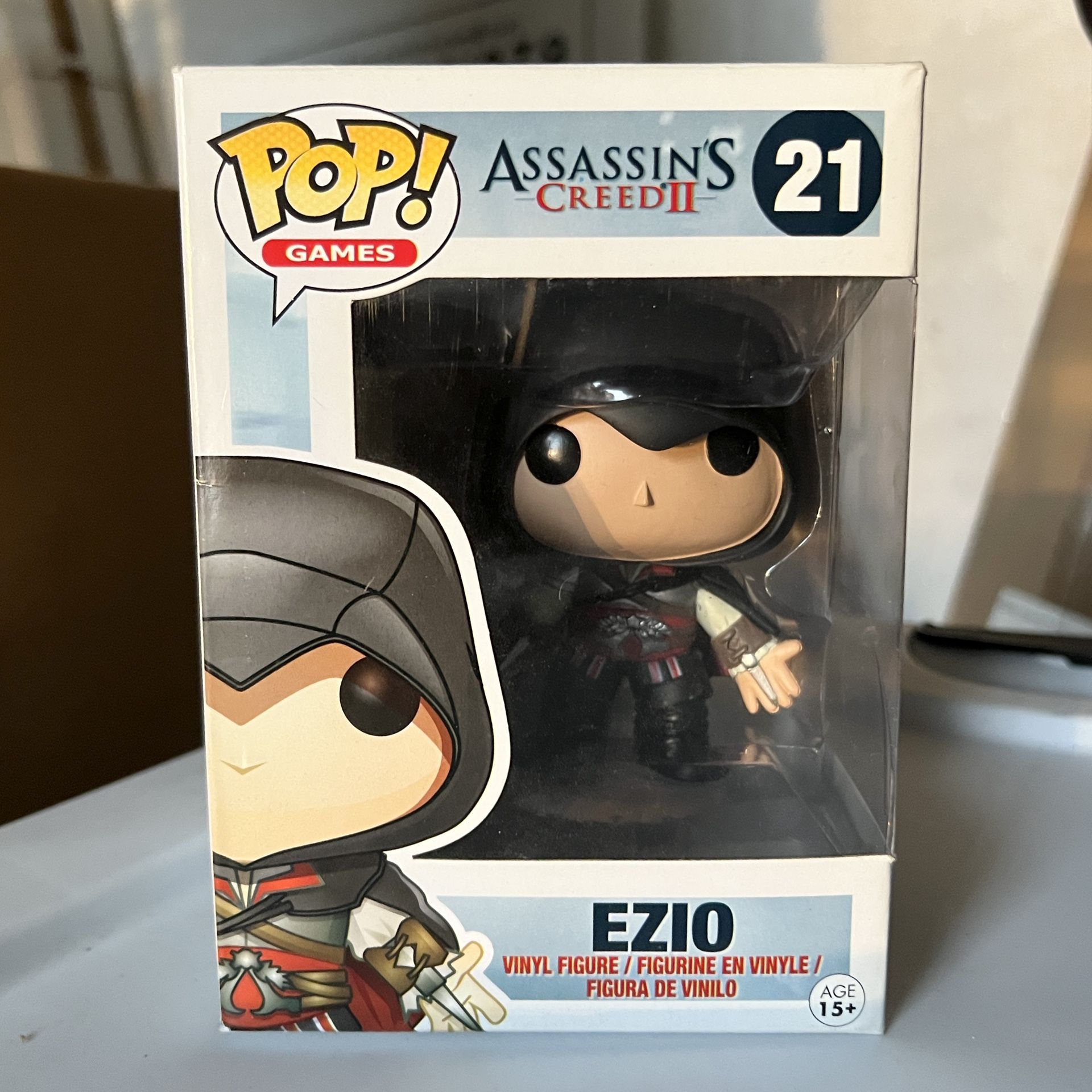 RARE Ezio Black Hood Funko Pop #21 Assassins Creed Damaged Box
