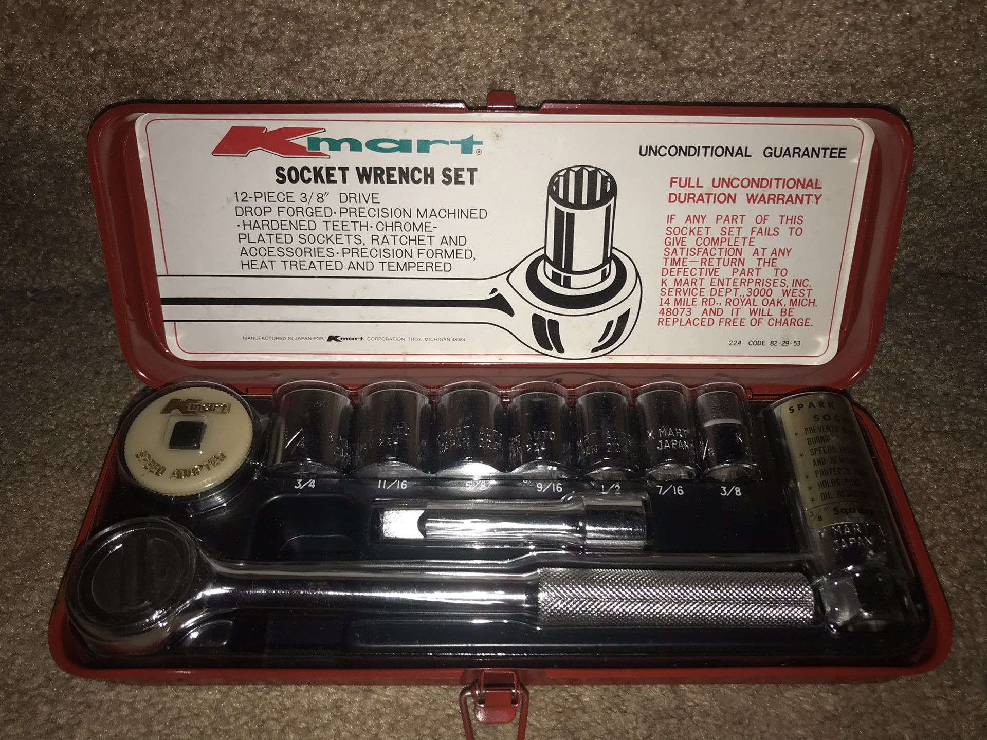 1970s never used K MART SOCKET SET
