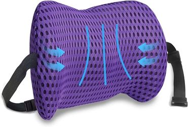 sproerden Lumbar Support Pillow, Ergonomic - Memory Foam Lumbar Support Pillow for Lower Back Pain Relief for Car Seats, Office Chairs, Gaming Console