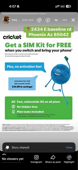 Switch to Cricket - Free phones ✅