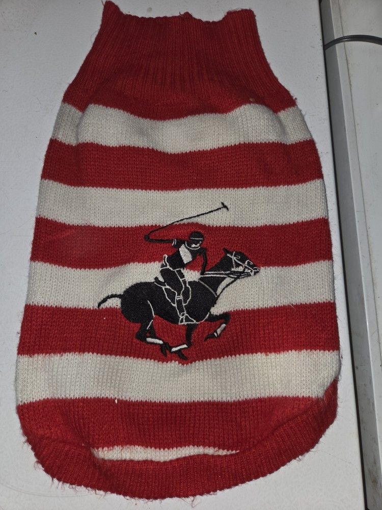 Pet Dog Polo Sweater Size S/M 