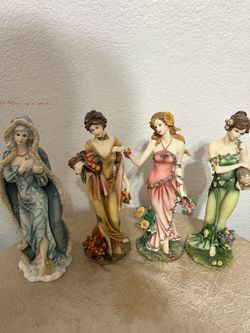 Seasonal Porcelain Dolls 9.5” toll $ 100. For all 4