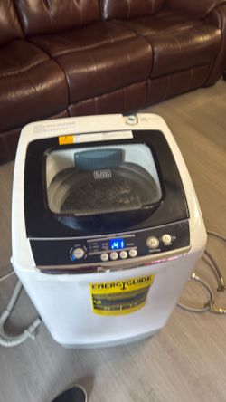 BLACK+DECKER 0.9 Cu. Ft. Portable Washer, 6.6 lb. Capacity Washing Machine for Homes & Apartments